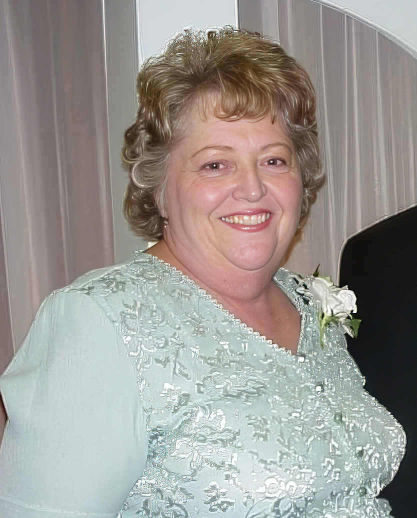 Sharon Larsen, smiling